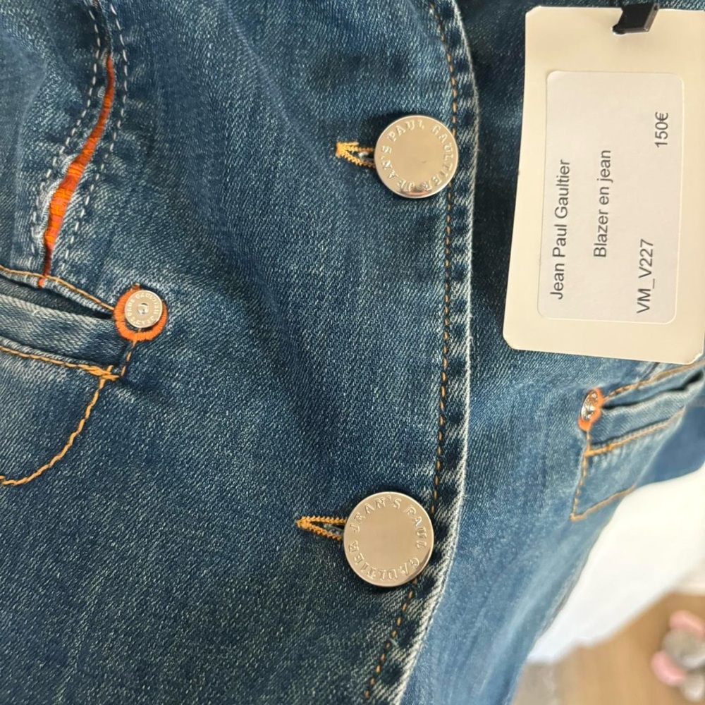 Jean Paul Gaultier vintage denim blazer - Picture 3 of 8